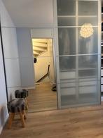 Ikea Pax schuifdeuren  -> 1x spiegel en 1 x melkglas., Huis en Inrichting, 50 tot 100 cm, Glas, Zo goed als nieuw, 200 cm of meer