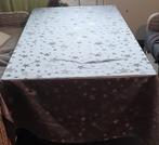 Grijs tafelkleed met sterren 250 x 130, Ophalen of Verzenden, Nieuw, Rechthoek, Binnen