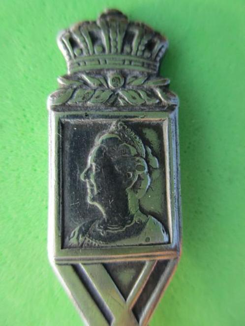 (F9824) Koningshuis 1898-1938 Regeerperiode Wilhelmina 6 sep, Verzamelen, Porselein, Kristal en Bestek, Gebruikt, Bestek, Ophalen of Verzenden
