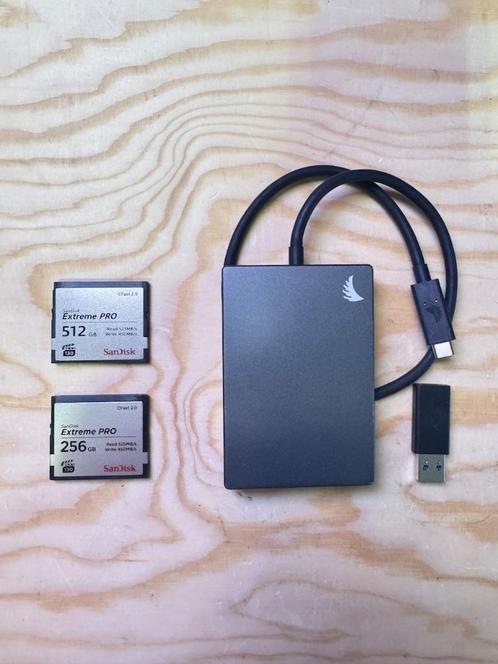SanDisk Extreme PRO 256 + 512GB CFast 2.0 + Angelbird Reader, Audio, Tv en Foto, Professionele Audio-, Tv- en Video-apparatuur