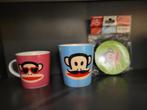 Paul frank mokken en onderzetters, Huis en Inrichting, Ophalen of Verzenden, Gebruikt, Overige stijlen, Kop(pen) en/of Schotel(s)