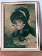 Vintage Schilderij print zigeunermeisje Rudolf Otto Franke, Antiek en Kunst, Kunst | Schilderijen | Klassiek, Ophalen of Verzenden