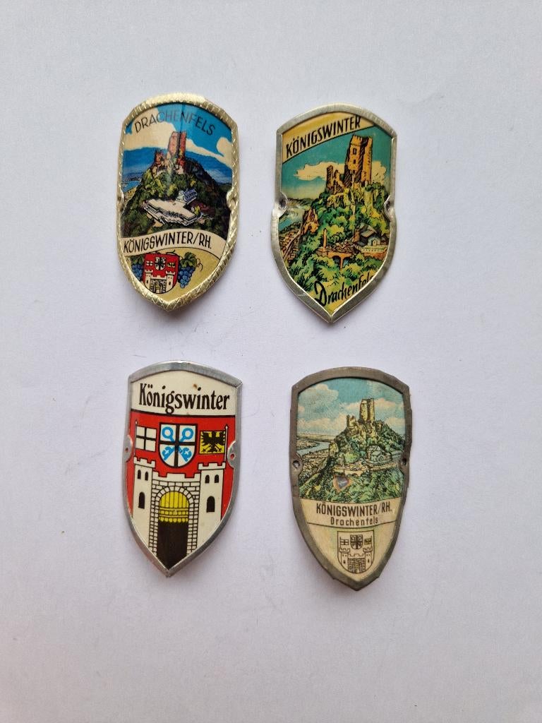 gebruikte Wandelstokemblemen Duitsland / Konigswinter (6), Verzamelen, Speldjes, Pins en Buttons, Ophalen of Verzenden, Gebruikt