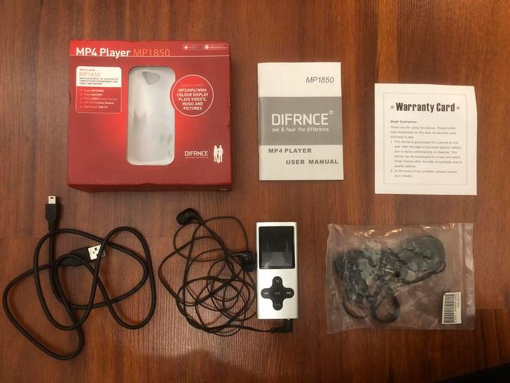 Difrnce MP1850, Audio, Tv en Foto, Mp4-spelers, 2 tot 10 GB, Overige merken, Ophalen of Verzenden