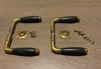 Originele goudkleurig messing deurklinken Jaren 30 Amsterdam, Ophalen of Verzenden