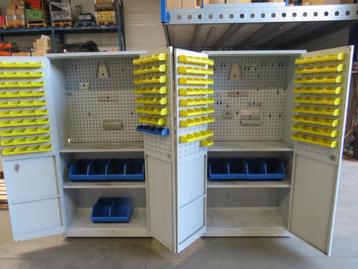  werkplaatskast bakkenkast magazijnkast onderdelenkast  beschikbaar voor biedingen