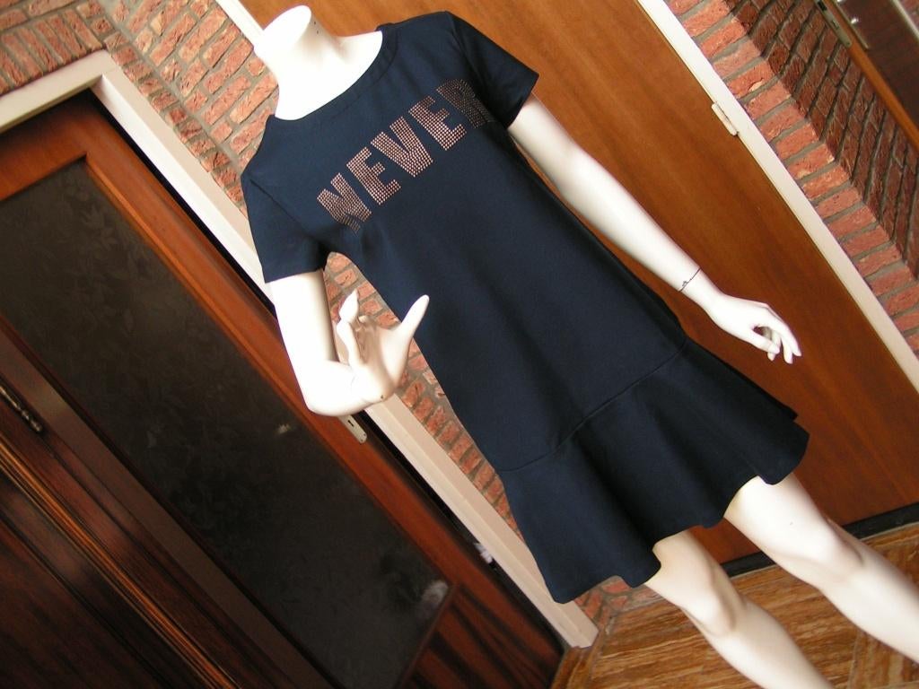 NIKKIE jurk,Mt 38 als nieuw, Maat 38/40 (M), Tweedehands, Blauw, Tweedehands