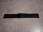 Zwarte rvs horlogeband 23 mm, Ophalen of Verzenden, Zo goed als nieuw