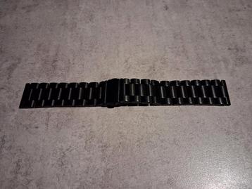 Zwarte rvs horlogeband 23 mm beschikbaar voor biedingen