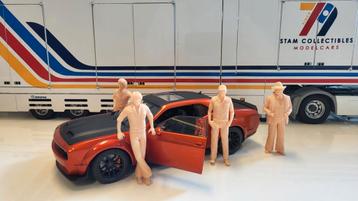 Dukes of Hazzard 16K resin 3D 4 figuren. beschikbaar voor biedingen