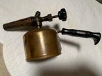 Antiek messing gasbrander - Benzin brander merk Barthel, Antiek en Kunst, Ophalen of Verzenden