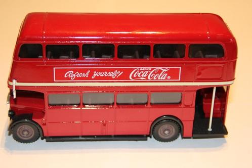 67 = Solido double decker Coca Cola.VERZENDEN MOGELIJK!!, Hobby en Vrije tijd, Modelauto's | Overige schalen, Zo goed als nieuw