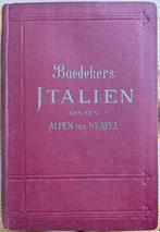 Baedeker, Italien von den Alpen bis Neapel, Reisehandbuch, Boeken, Baedeker, Europa, Ophalen of Verzenden, Reisgids of -boek