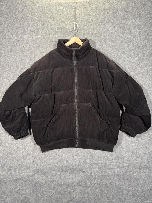 Gewatteerde Corduroy Jas - Maat XL, Kleding | Heren, Jassen | Winter, Zo goed als nieuw, Maat 56/58 (XL), Zwart, Verzenden