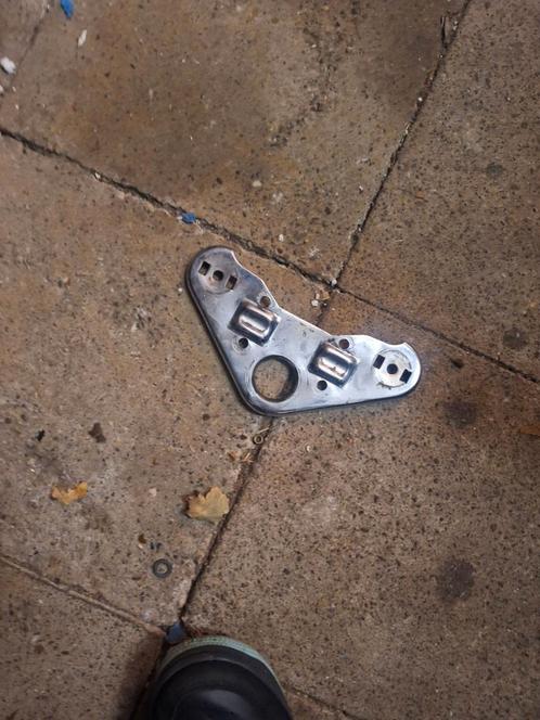 Stuurplaat. Kroonplaat chrome origineel zundapp  529 530, Motoren, Tuning en Styling, Ophalen