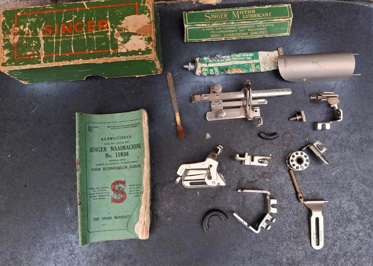 SINGER 15 R. Naaimachine accessoires. Ca '30/'40., Hobby en Vrije tijd, Naaimachines en Toebehoren, Zo goed als nieuw, Naaimachine