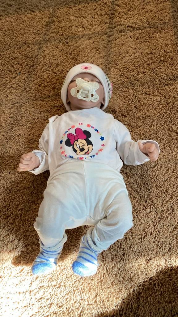 Reborn baby doll pop meisje, Kinderen en Baby's, Speelgoed | Poppen, Zo goed als nieuw, Babypop, Ophalen of Verzenden