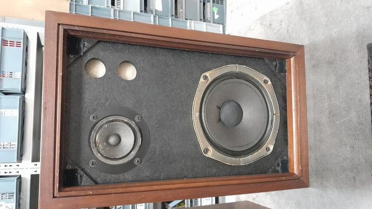 Kenwood KL-220 vintage 2-weg luidsprekers, Audio, Tv en Foto, Luidsprekers, Gebruikt, Front, Rear of Stereo speakers, Minder dan 60 watt