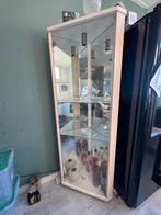 Gratis glazen vitrinekast, Ophalen, Met plank(en), Gebruikt, 50 tot 100 cm