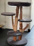 Luxe grote krabpaal 115 cm hoog met luxe zacht grijs pluche, Ophalen, Zo goed als nieuw, Krabpaal