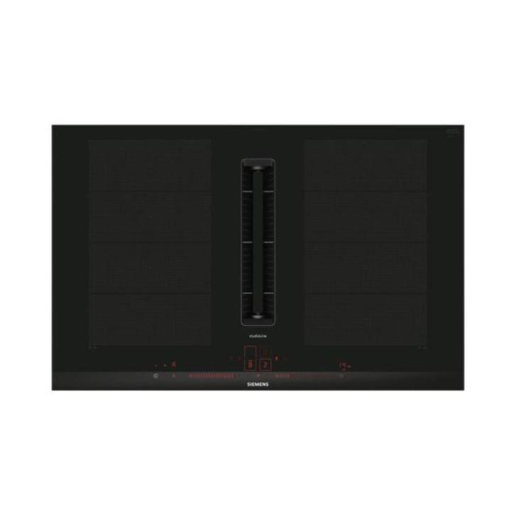 Siemens inductie kookplaat met afzuiging : EX877LX67E, Witgoed en Apparatuur, Kookplaten, Nieuw, Inbouw, Inductie, 4 kookzones