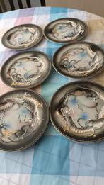 Japanse gebak bordjes., Antiek en Kunst, Antiek | Servies los, Ophalen