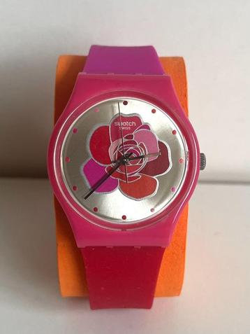 Swatch GZ299WR horloge met kleurrijke zomerbloem beschikbaar voor biedingen