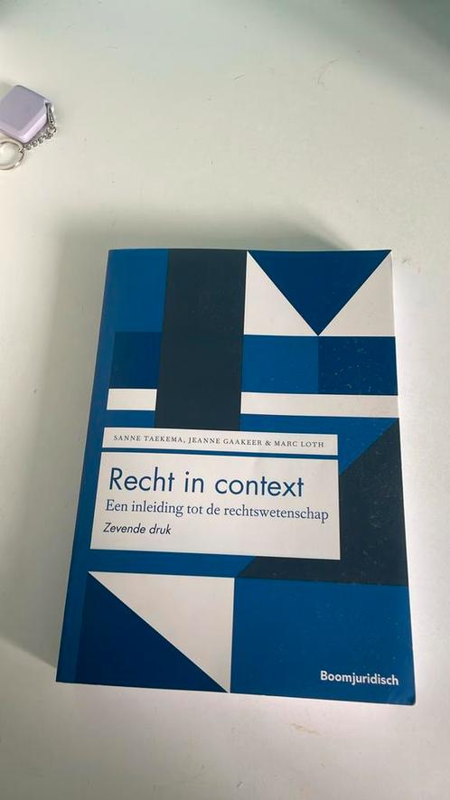 Sanne Taekema - Recht in context, Boeken, Wetenschap, Zo goed als nieuw, Ophalen of Verzenden