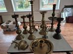 antieke koperen kandelaars, Antiek en Kunst, Antiek | Kandelaars, Ophalen, Koper of Brons