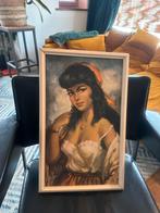 Vintage Zigeuner Schilderijtje, Antiek en Kunst, Ophalen of Verzenden