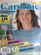2 x Caroline internationale breimode 1986 en 1987 , samen €2, Verzenden, Gebruikt, Breien of Haken, Patroon of Boek