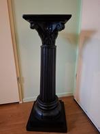 Antieke Plantenzuil - Mat Zwart - 84cm, Ophalen, Gebruikt