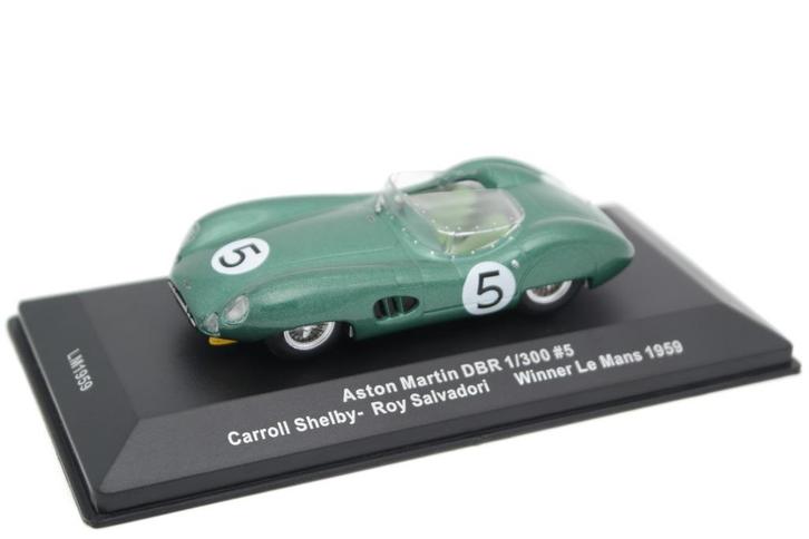 19659: Aston Martin DBR 1/300 = Shelby/Salvadori - 1959, Hobby en Vrije tijd, Modelauto's | 1:43, Zo goed als nieuw, Auto, Overige merken
