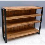 Mooie BAR van mango hout, Ophalen, Met plank(en), 100 tot 150 cm, Zo goed als nieuw