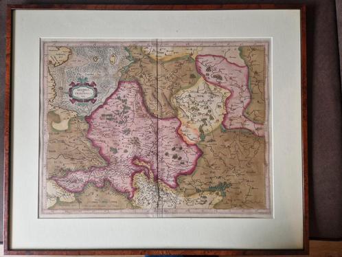 Antieke kaart van Gelderland/Overijssel, 1623, Mercator, Antiek en Kunst, Antiek | Schoolplaten, Aardrijkskunde, Ophalen