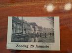 Vloeddijk Kampen kalender kaartje uit 1912, Verzamelen, Foto's en Prenten, Ophalen of Verzenden, Voor 1940, Gebruikt, Overige onderwerpen