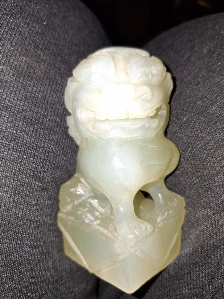 Antiek Jade Beeldje, Antiek en Kunst, Kunst | Beelden en Houtsnijwerken, Ophalen of Verzenden