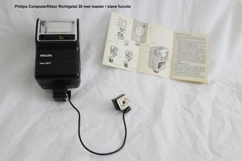 Philips CT38 opsteekflitser, Audio, Tv en Foto, Fotografie | Flitsers, Gebruikt, Overige merken, Kantelbaar, Verzenden