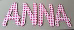 Houten naamletters, Ophalen of Verzenden, Gebruikt, Wanddecoratie