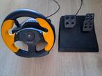 Logitech Wingman stuur & pedalen + gratis Microsoft joystick, Computers en Software, Joysticks, Ophalen, Gebruikt