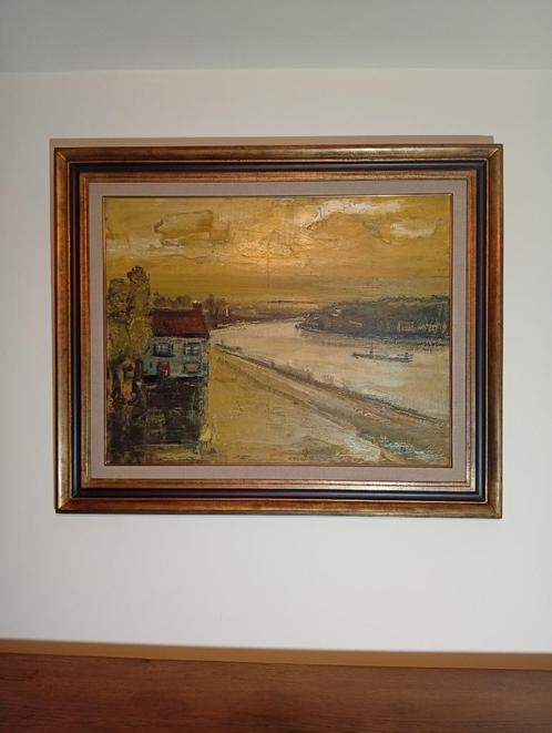 Schilderij gesigneerd door Piet Jacobs, Antiek en Kunst, Kunst | Schilderijen | Klassiek, Ophalen of Verzenden
