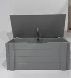 WOOOD Speelgoedkist Dennis Staal grijs Afm 42-90-42 cm., Huis en Inrichting, Woonaccessoires | Kisten, 50 tot 100 cm, Ophalen of Verzenden