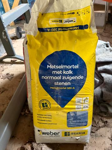 Metselmortel met Kalk - Nieuw - 25kg beschikbaar voor biedingen