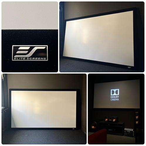 Projectiescherm Elite Screens 92” z.g.a.n., Audio, Tv en Foto, Projectieschermen, Zo goed als nieuw, Ophalen