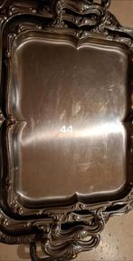 Vintage Zilveren Dienblad met Barok Stijl serveer schaal, Ophalen of Verzenden, Zilver