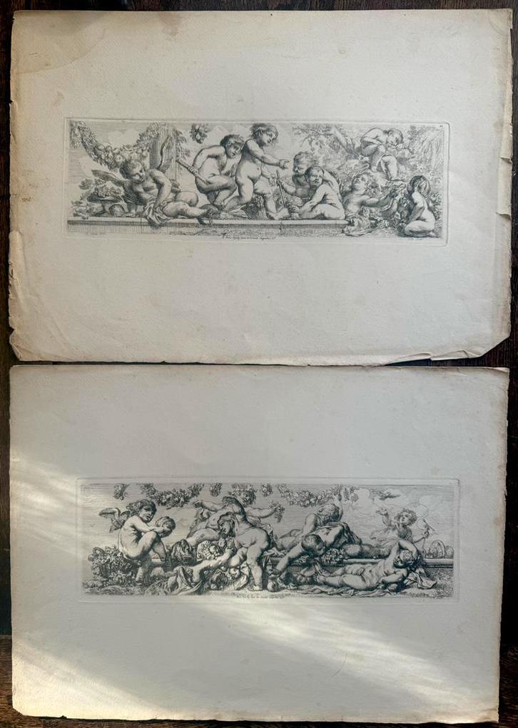 2 etsen Cornelis Schut( 1597-1655), Verzamelen, Foto's en Prenten, Zo goed als nieuw, Voor 1940, Ophalen of Verzenden