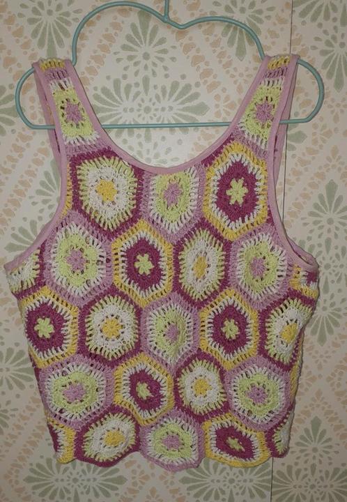 Zara Kids gehaakte top / cropped top / Bohemian stijl 110-11, Kinderen en Baby's, Kinderkleding | Maat 116, Zo goed als nieuw