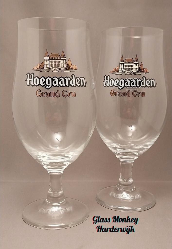 Hoegaarden Grand Cru bierglazen. 33cl, Verzamelen, Biermerken, Zo goed als nieuw, Glas of Glazen, Overige merken, Ophalen of Verzenden