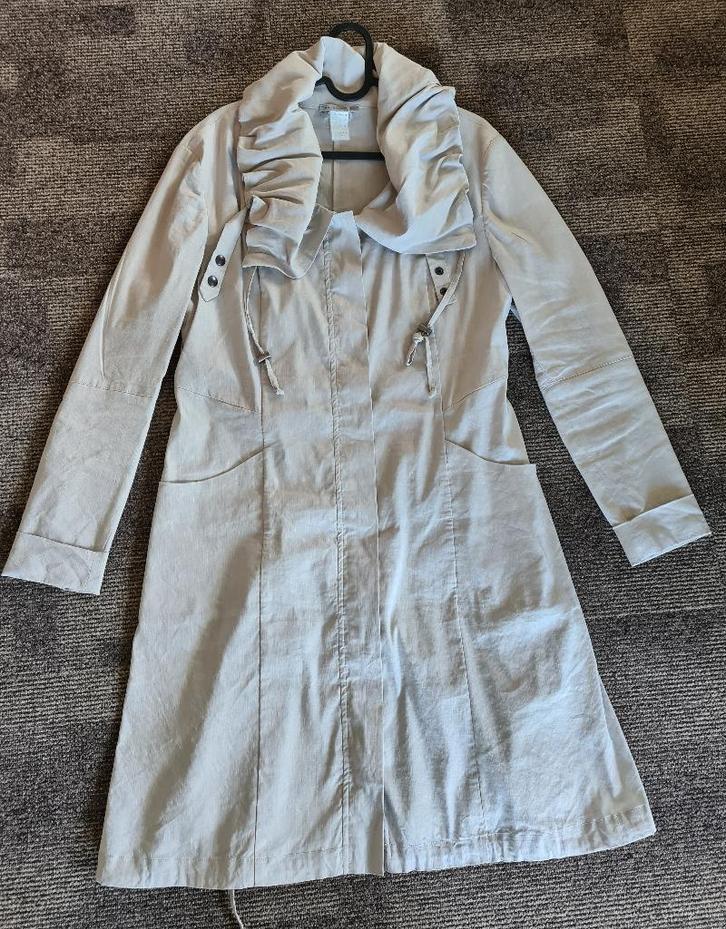 Sarah Pacini jurk, maat 3, Kleding | Dames, Jurken, Zo goed als nieuw, Maat 42/44 (L), Beige, Knielengte, Ophalen of Verzenden