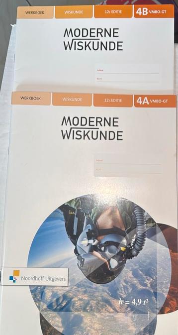 Moderne Wiskunde 12e ed vmbo-gt 4 a+b werkboek beschikbaar voor biedingen